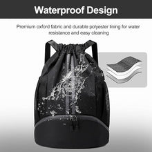 Sports Drawstring Gym Backpack | Waterproof Basketball Bag with Shoe Compartment for Men & Women Top Trendy Essentials