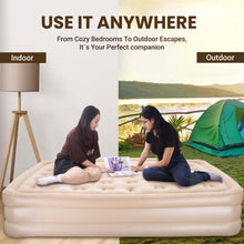 Inflatable Elevated Air Bed with Built-In Pump – Double Size Comfort Anywhere! - Top Trendy Essentials