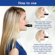 Breathing Trainer | Adjustable Lung Capacity & Respiratory Muscle Exerciser for Fitness & Recovery (Black) Top Trendy Essentials