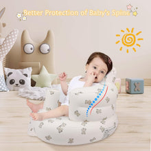 Inflatable Baby Support Seat with Built-In Pump | Safe Infant Floor Seat for 3–36 Months (Bear Design) Top Trendy Essentials