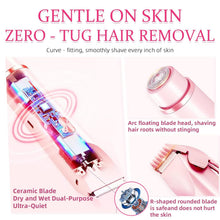2-in-1 Electric Bikini Trimmer for Women | Waterproof Dual Head Painless Hair Shaver (Pink) Top Trendy Essentials
