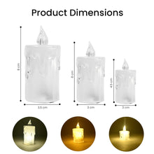 Smokeless Decorative Crystal Acrylic LED Candles Light - Pack of 12 Top Trendy Essentials