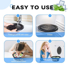 Foldable Silicone Face Ice Bowl with Built-In Ice Tray | Portable Ice Facial Bath Top Trendy Essentials