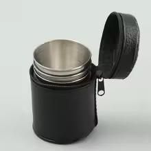 4 Pcs 70 ml Travel Cups with Leather Case 4nmtwe-ev