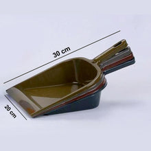 Durable Multi-Surface Plastic Dustpan with Handle - Heavy Duty Cleaning Tool