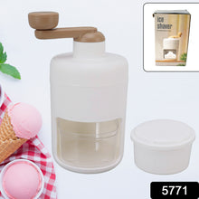 Portable Gola Maker - Manual Ice Crusher & Shaved Ice Machine for Smoothies and Desserts