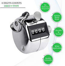 4-Digit Handheld Tally Counter - Number Clicker