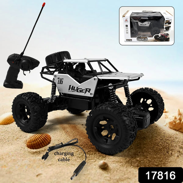 1:18 Scale Rock Crawler RC Truck – All-Terrain Stunt Racing Car, Rechargeable, Indoor/Outdoor Toy