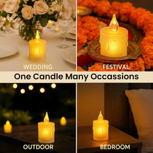 Smokeless Decorative Crystal Acrylic LED Candles Light - Pack of 12 Top Trendy Essentials