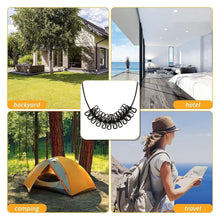 Elastic Clothesline with 12 Clips & Metal Hooks - BUY 1 GET 1 FREE Wukusy