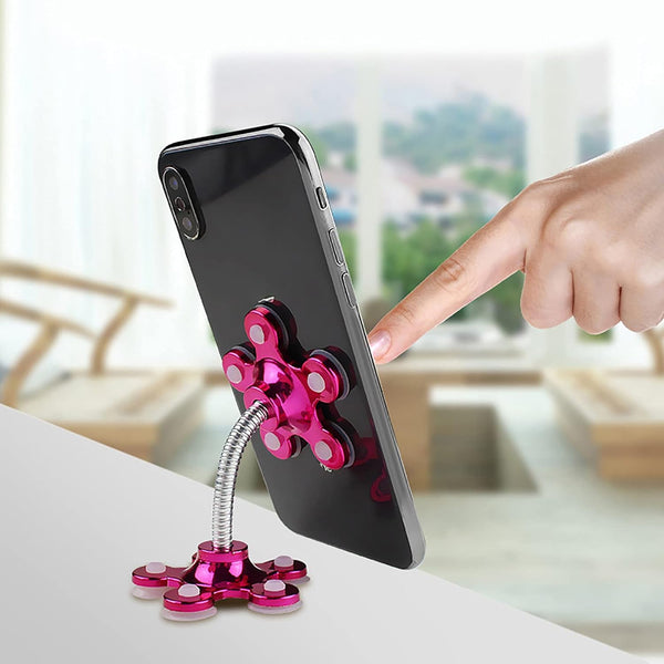 Phone Holder 360rotatable Phone Stand Multi-function Double-sided Suction Cup Mobile Phone Holder ( Moq - 6 Pc )