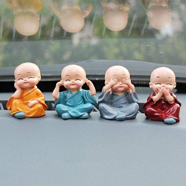 4781 Baby Buddha 4pc And Show Piece Used For House Office And Official Decorations Etc.