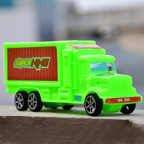 Plastic Cargo Truck Toy for Kids – Durable Truck with Container for Play.