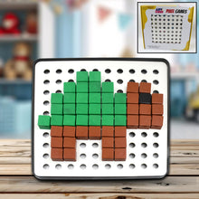 Pixel Cubes Toy - Educational Math Puzzle, Early Learning Game for Kids, Includes 180 Cubes, Pixel Board & Book, Ideal Birthday Gift