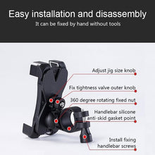 Bike Phone Mount – Anti-Shake Cradle Clamp with 360° Rotation