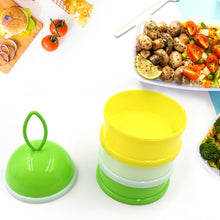 5924a  3 Layer Lunch Box Unique Design Bite Lunch Box With Liquid  Food Container Lunch Box (Green)