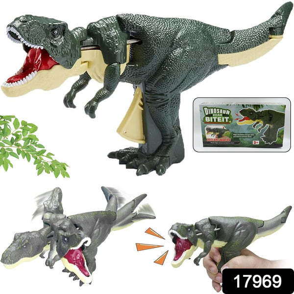 Dinosaur Roaring Toy – Trigger-Activated Dinosaur with Sound, Light, and Vibrating Head Movement (3+ Years, 1 Pc)