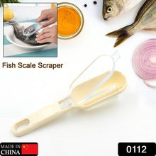 Plastic Fish Scales Grater – Fish Skin Brush & Cleaning Tool with Cover for Home Kitchen