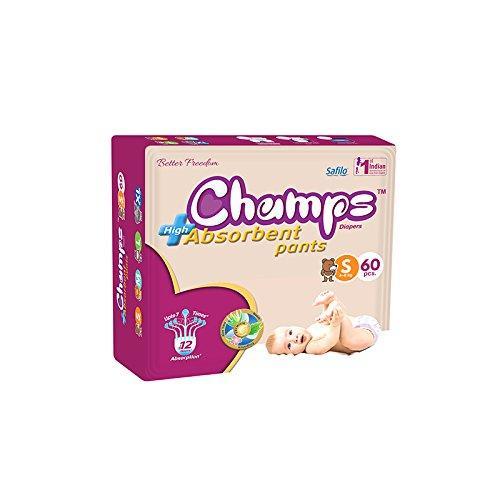 951 Premium Champs High Absorbent Pant Style Diaper Small Size 60 Pieces (951_small_60)