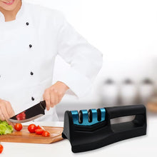 9-in-1 Knife Sharpener with Vegetable Chopper & Fish Scale Remover - Handheld Pocket Knife Sharpener for Kitchen & Chefs