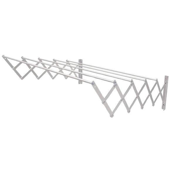 Foldable Extendable Drying Rack - Aluminum, Suitable for All Clothes, Indoor/Outdoor Use, Bathroom & Exterior Ideal