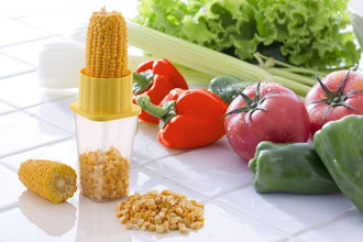 Multi-Use Plastic Corn Stripper – Cob Remover with Bowl for Easy Kernels Extraction