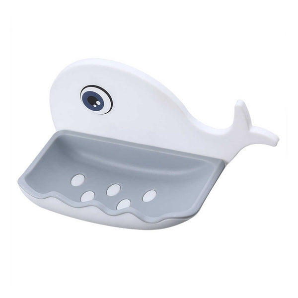 Fish-Shaped Double Layer Adhesive Waterproof Soap Holder