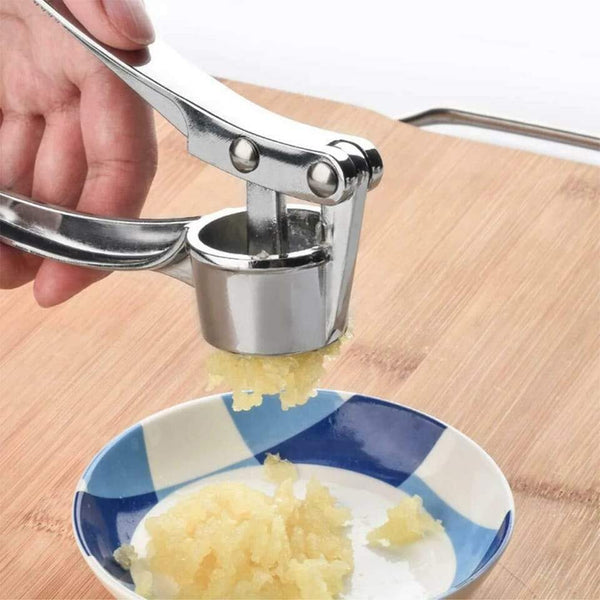 Stainless Steel Garlic Press Crusher