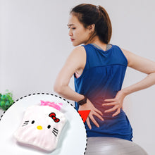 6526 White Hello Kitty Small Hot Water Bag With Cover For Pain Relief Neck Shoulder Pain And Hand Feet Warmer Menstrual Cramps.