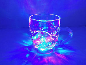 LED Glass Cup – Rainbow Color Light-Up Flashing Mug for Parties & Celebrations (1 Pc) - Top Trendy Essentials