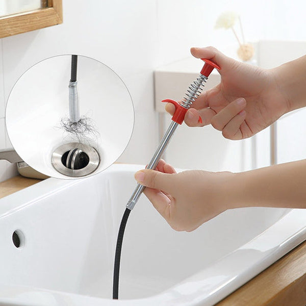 Multifunctional Drain Cleaning Claw – Pipe Dredging Tool for Hair & Blockage Removal (90 cm)