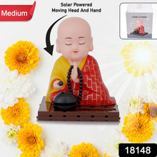 Solar Powered Sitting  Buddha Statue  Moving Head And Hand (1 Pc  Medium)