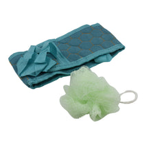 Bath Shower Set – Extra Long Dual-Sided Scrubber Loofah Sponge (2pcs Set)