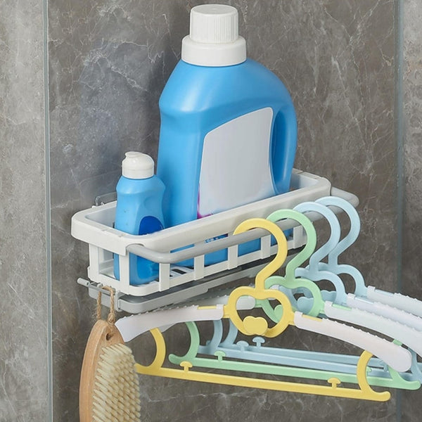 Multipurpose Hanging Drain Rack – Retractable Sponge Storage with Adhesive Hook for Kitchen & Bathroom