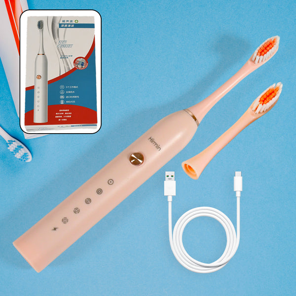 Electric Toothbrush for Adults & Teens – Deep Cleansing with Extra Brush Heads