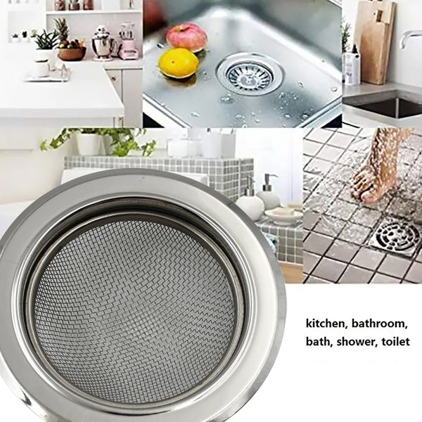 Medium Stainless Steel Sink Strainer – Kitchen Drain Filter & Stopper