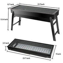 Folding Portable Barbecue BBQ Grill Set – For Outdoor & Home Use