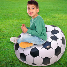 Football Sofa Cartoon Style – Inflatable Soccer Ball Chair for Kids and Adults, Folding Sofa (110cm x 80cm)