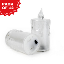 Smokeless Decorative Crystal Acrylic LED Candles Light - Pack of 12 Top Trendy Essentials