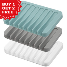 Buy 1 Get 2 Free Silicone Soap Saver – Self Draining Soap Dish | Anti-Slip Soap Holder Top Trendy Essentials