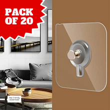 Damage-Free Adhesive Wall Hooks – PACK OF 20! Wukusy