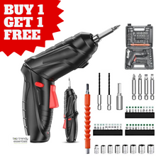 Compact Cordless Screwdriver Set with LED Light – 3.6V Rechargeable Drill & 48 Precision Bits Wukusy