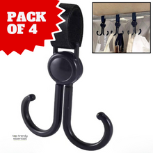 360° Rotating Baby Stroller Hook Clips – PACK OF 4! Wukusy