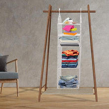 Multipurpose 5-Layer Folding Clothes Storage Rack – Wardrobe Organizer for T-Shirts, Socks, Scarves, and More (1 Pc)