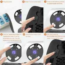 Portable Electric Heater – Mini Fan Heater for Desktop and Household Use