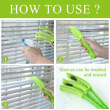 Window Blind Cleaner Duster Brush with Microfiber Sleeves – Shutter & AC Dusting Tool