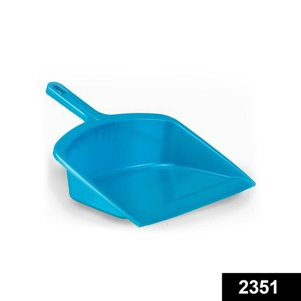 Durable Lightweight Plastic Dustpan with Handle - Multi-Surface Cleaning Tool