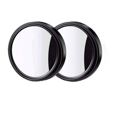 Car Blind Spot Side Mirror (2 Pc Set) – Round HD Glass, 360° Adjustable Frameless Convex Mirrors for Rear View Safety Wukusy