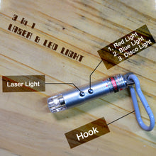 3-in-1 LED Flashlight Keychain with Laser Pointer – Multi-Function Torch for Everyday Use