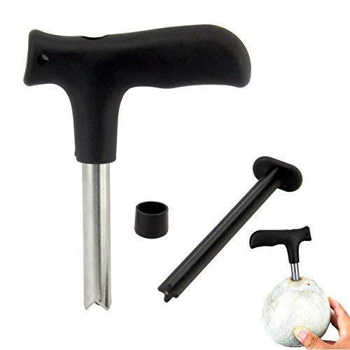 Premium Stainless Steel Coconut Opener Tool with Comfortable Grip